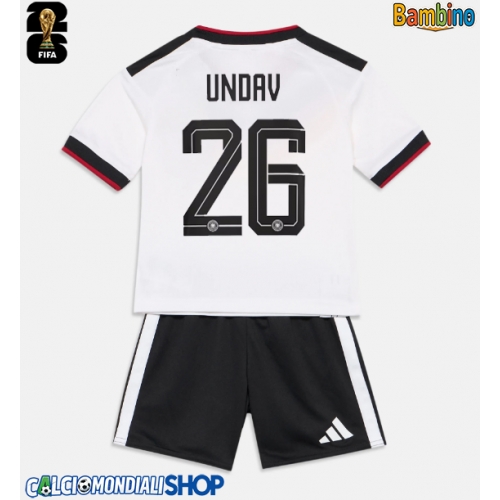 Maglie da calcio Germania Deniz Undav #26 Prima Maglia Bambino Mondiali 2026  Manica Corta + Pantaloni corti)